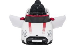 Электромобиль Mini Cooper, белый