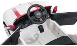 Elektromobilis Mini Cooper, balts