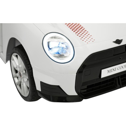 Elektromobilis Mini Cooper, balts