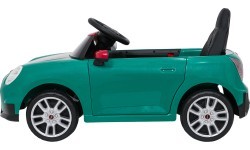 Электромобиль Mini Cooper, зелёный