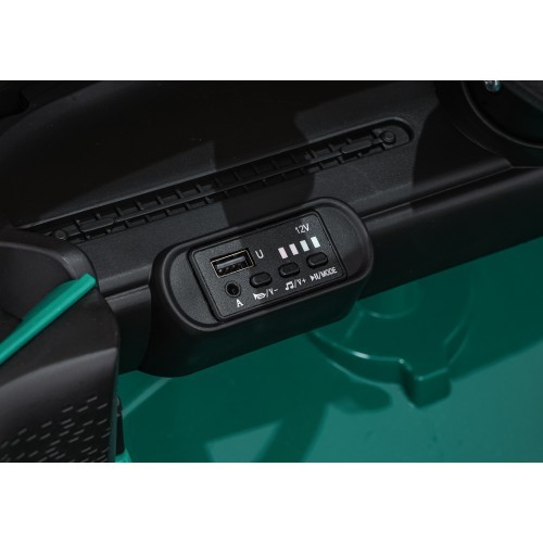 Elektromobilis Mini Cooper, zaļš
