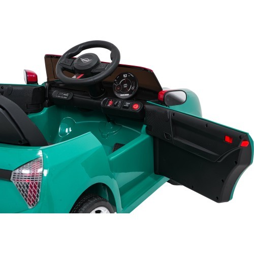 Elektromobilis Mini Cooper, zaļš
