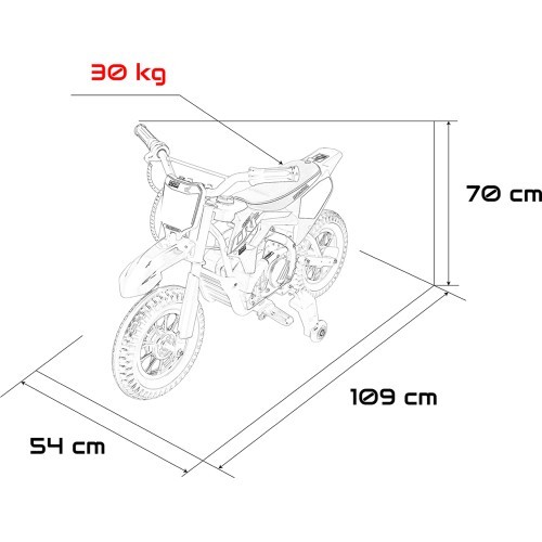 Vehicle Motorcycle HONDA CFR450R Red