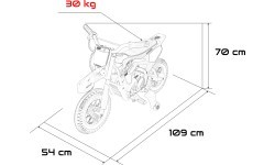 Электромотоцикл Honda CRF450R, красный