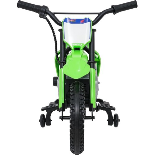 Elektriskais motocikls Honda CFR450R, zaļš
