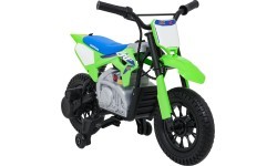 Elektriskais motocikls Honda CFR450R, zaļš