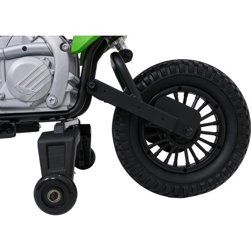 Elektriskais motocikls Honda CFR450R, zaļš