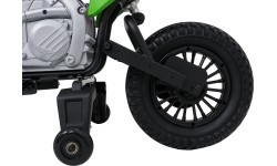 Elektriskais motocikls Honda CFR450R, zaļš