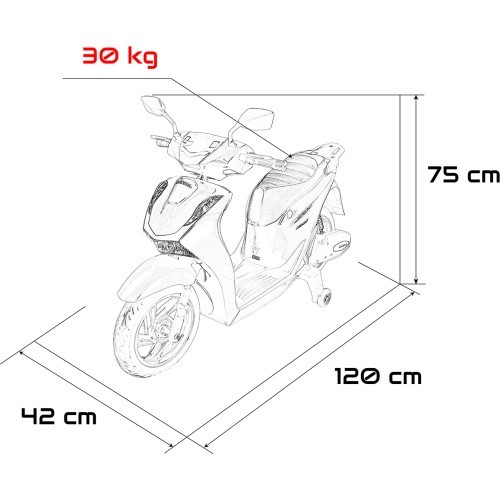 Vehicle Motor Scooter HONDA SH125I White
