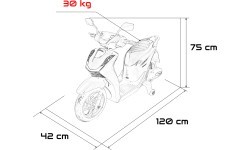 Vehicle Motor Scooter HONDA SH125I White