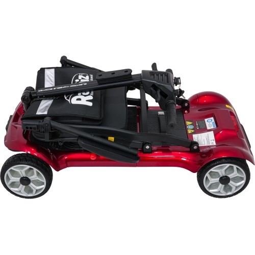 EasyGo Red Four-Wheel Electric Scooter for Seniors