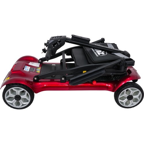 EasyGo Red Four-Wheel Electric Scooter for Seniors