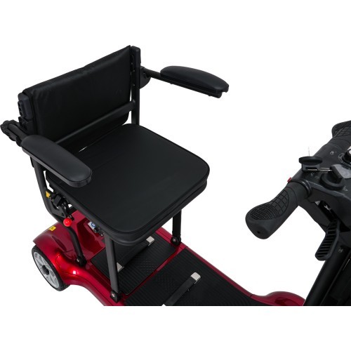 EasyGo Red Four-Wheel Electric Scooter for Seniors