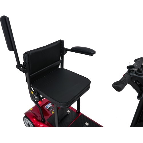 EasyGo Red Four-Wheel Electric Scooter for Seniors