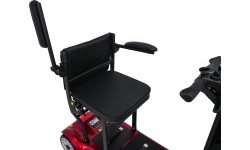 EasyGo Red Four-Wheel Electric Scooter for Seniors
