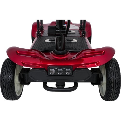 EasyGo Red Four-Wheel Electric Scooter for Seniors