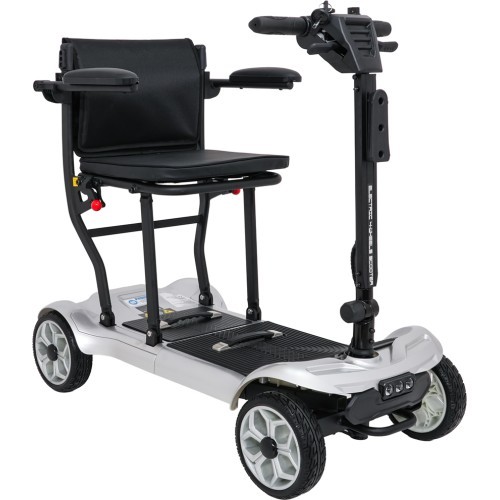 EasyGo Gray Four-Wheel Electric Scooter for Seniors