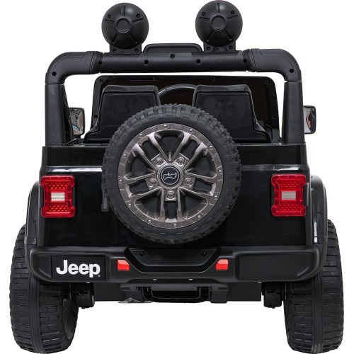 Электромобиль Jeep Wrangler Rubicon LIFT, черный