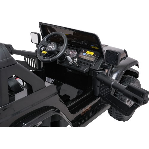 Электромобиль Jeep Wrangler Rubicon LIFT, черный