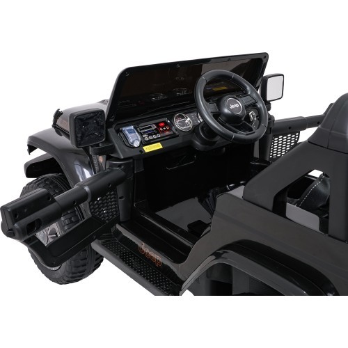 Elektromobilis Jeep Wrangler Rubicon LIFT, melns