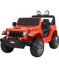 Электромобиль Jeep Wrangler Rubicon LIFT, оранжевый