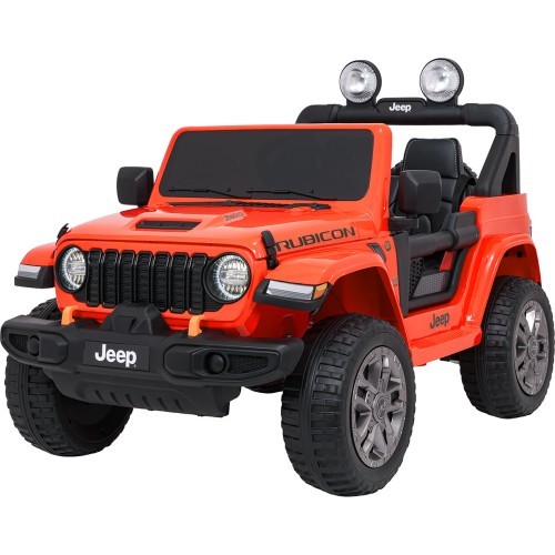 Электромобиль Jeep Wrangler Rubicon LIFT, оранжевый