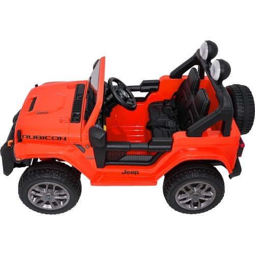 Электромобиль Jeep Wrangler Rubicon LIFT, оранжевый