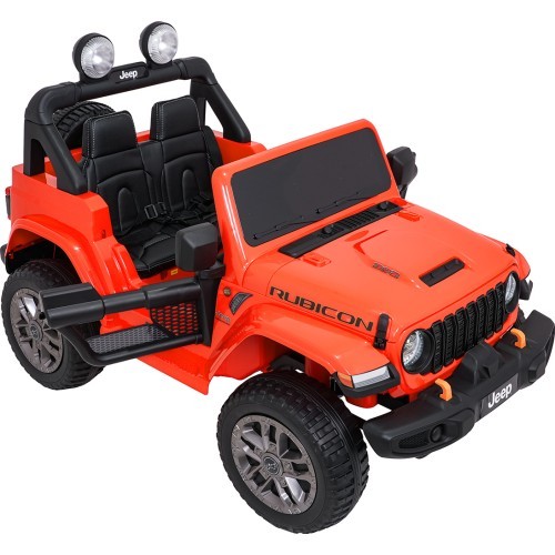 Электромобиль Jeep Wrangler Rubicon LIFT, оранжевый