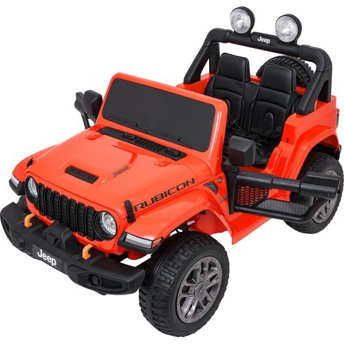 Электромобиль Jeep Wrangler Rubicon LIFT, оранжевый