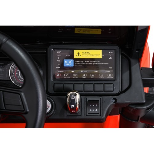 Elektromobilis Jeep Wrangler Rubicon LIFT, oranžs