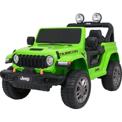 Электромобиль Jeep Wrangler Rubicon LIFT, зелёный
