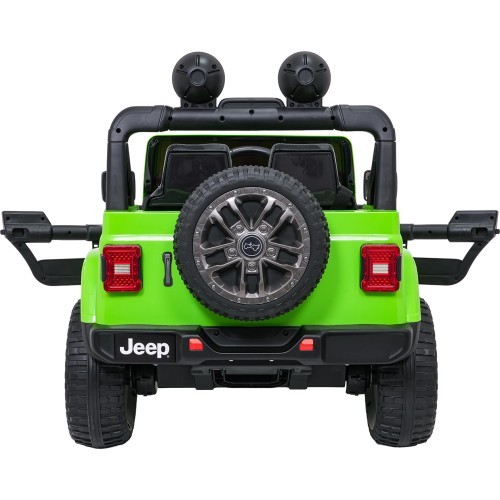 Электромобиль Jeep Wrangler Rubicon LIFT, зелёный
