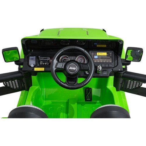 Электромобиль Jeep Wrangler Rubicon LIFT, зелёный