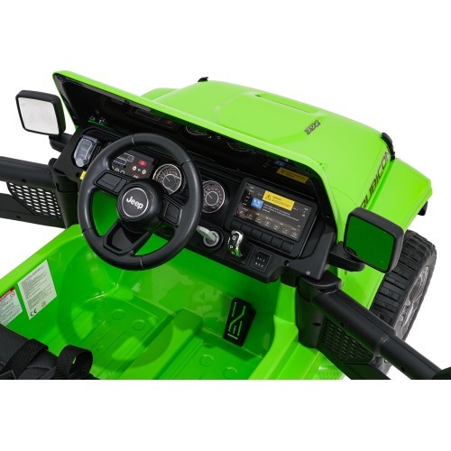 Jeep Wrangler Rubicon LIFT elektromobilis, zaļš
