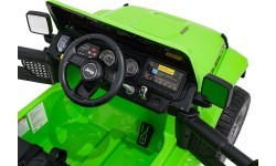 Jeep Wrangler Rubicon LIFT elektromobilis, zaļš