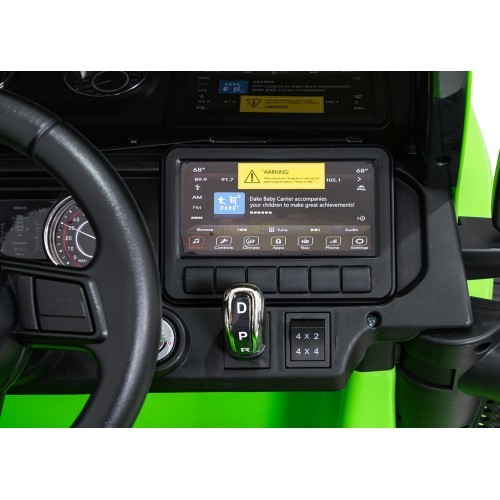 Электромобиль Jeep Wrangler Rubicon LIFT, зелёный