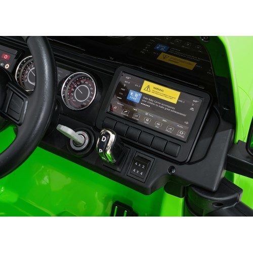 Электромобиль Jeep Wrangler Rubicon LIFT, зелёный