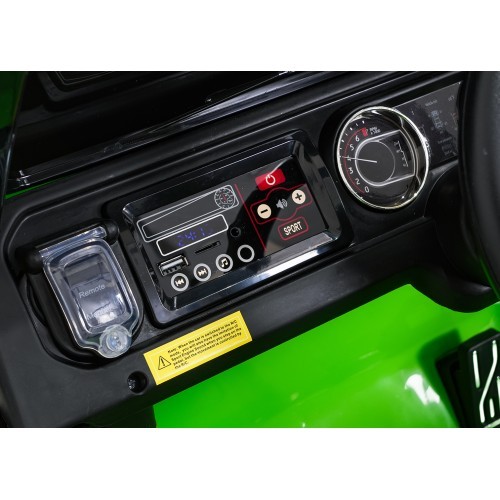 Jeep Wrangler Rubicon LIFT elektromobilis, zaļš