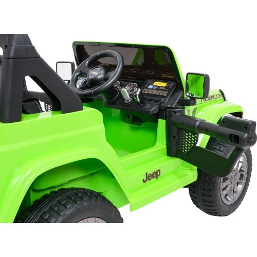 Jeep Wrangler Rubicon LIFT elektromobilis, zaļš