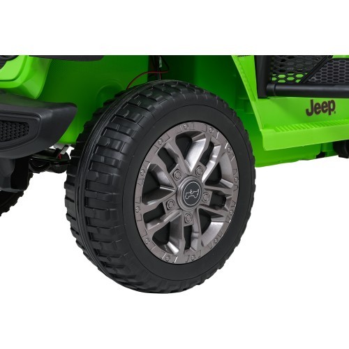 Электромобиль Jeep Wrangler Rubicon LIFT, зелёный
