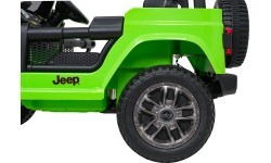 Электромобиль Jeep Wrangler Rubicon LIFT, зелёный