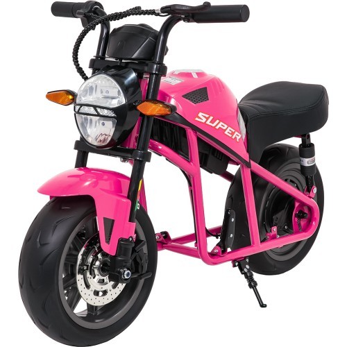 Elektriskais motocikls SUPERMOTO, rozā