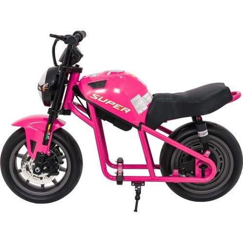 Elektriskais motocikls SUPERMOTO, rozā
