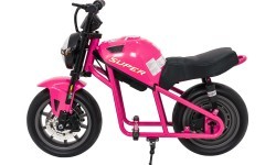 Elektriskais motocikls SUPERMOTO, rozā