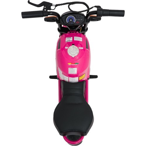 Elektriskais motocikls SUPERMOTO, rozā