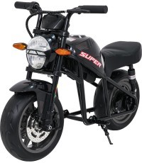Elektriskais motocikls Supermoto, melns