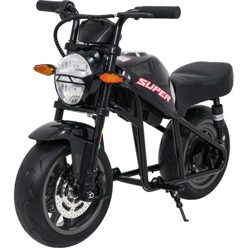 Elektriskais motocikls Supermoto, melns