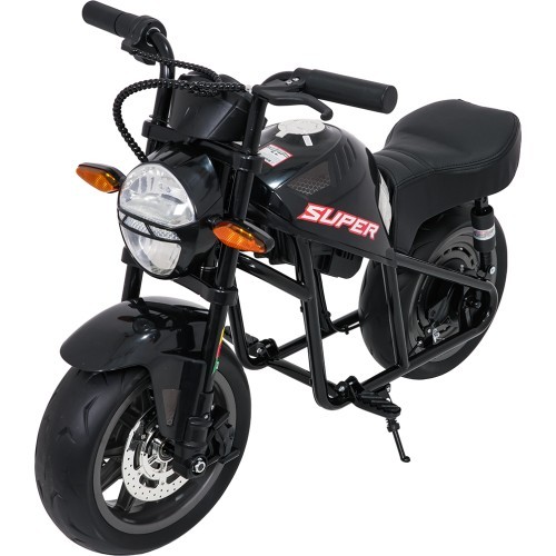 Elektriskais motocikls Supermoto, melns