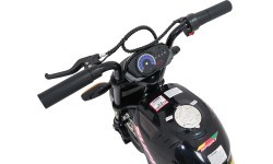 Elektriskais motocikls Supermoto, melns