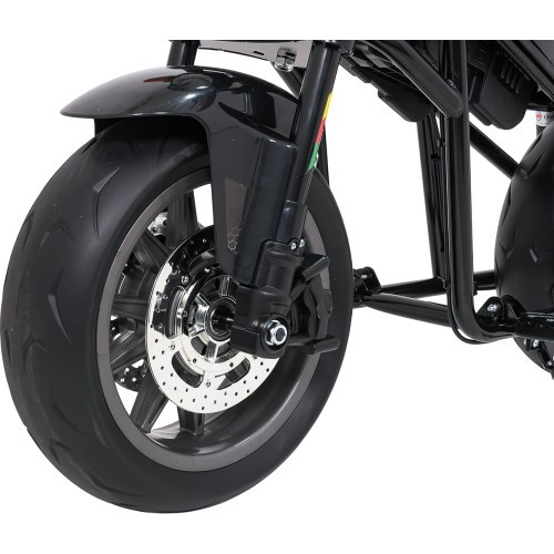 Elektriskais motocikls Supermoto, melns